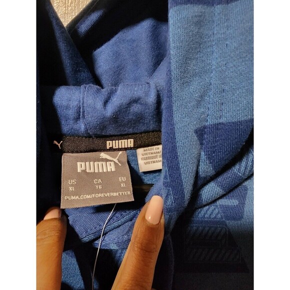 Puma Mens Power All Over Print Fleece Hoodie Hooded Sweatshirt Size XL - Picture 9 of 11